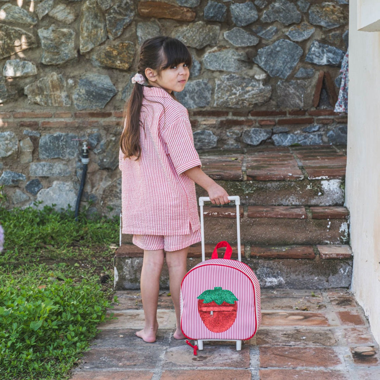 That's Mine Red Tris Trolley Bag