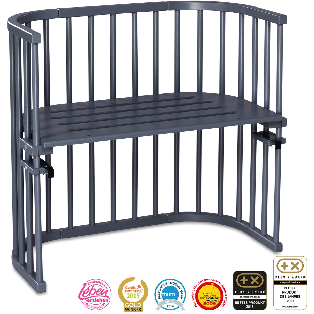 babybay® Grey Varnished Original Co-Sleeper