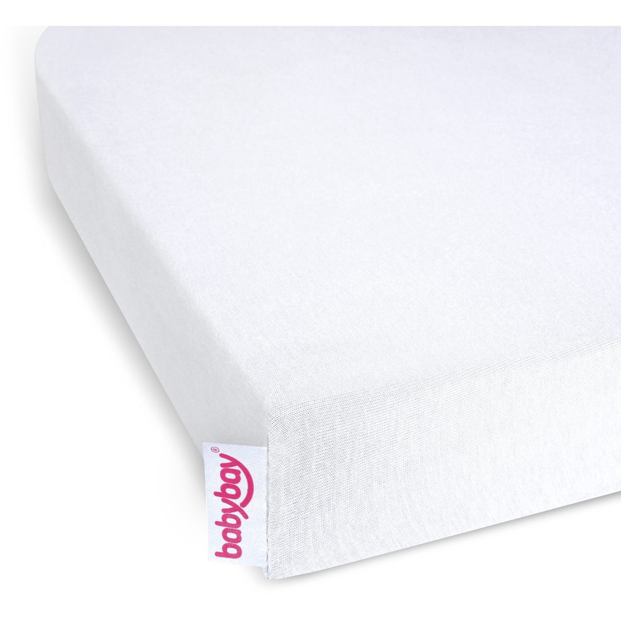 babybay ® White Jersey Cover Deluxe Sheet Maxi, Midi, Boxspring, Comfort and Comfort Plus
