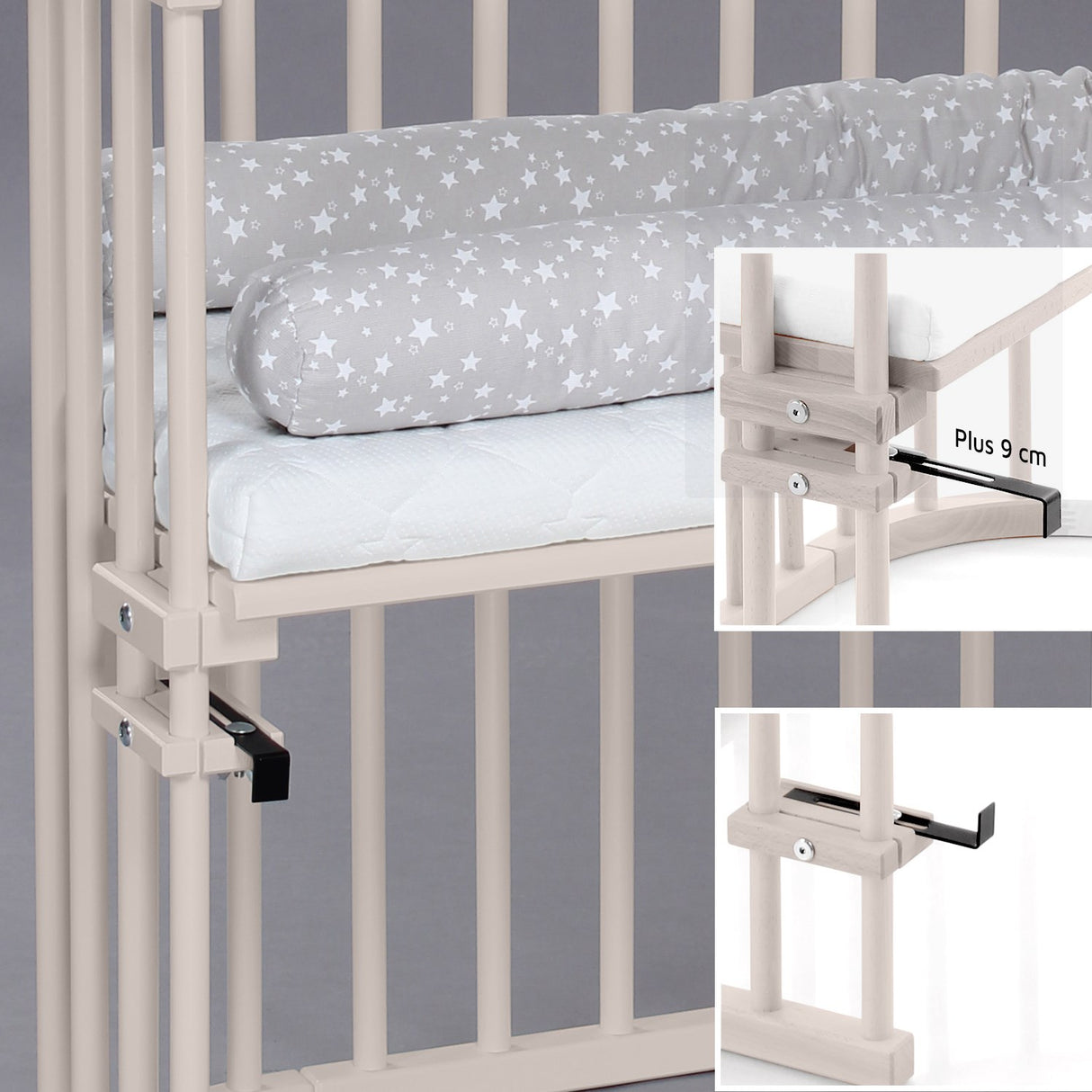 babybay® Beige Varnished Maxi Co-Sleeper
