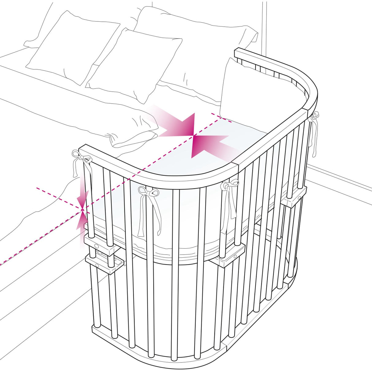 babybay® Beige Varnished Maxi Co-Sleeper