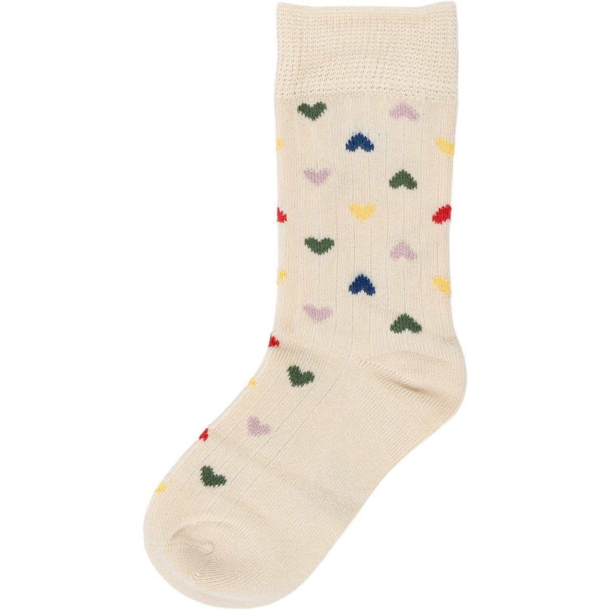 minipop® Off White Heart Bamboo Heart Socks