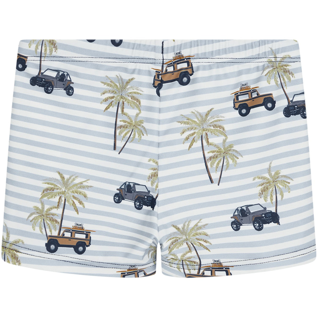 Hust & Claire White Haki Swim Trunks