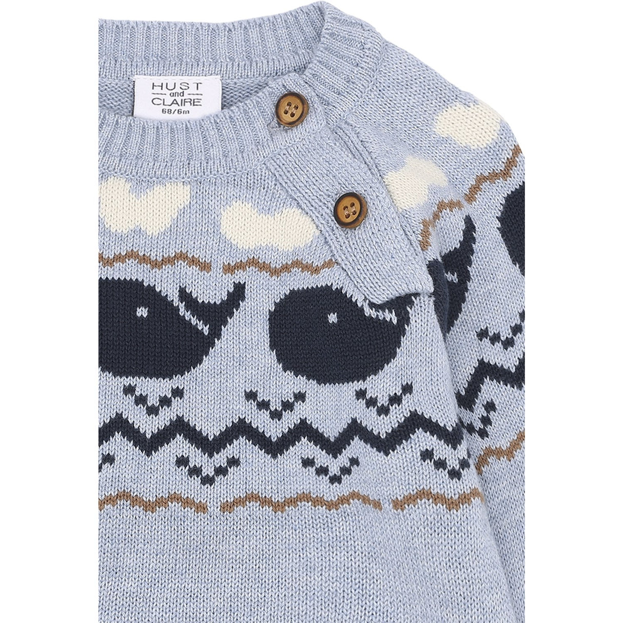 Hust & Claire Sky Melange Pilou Pullover