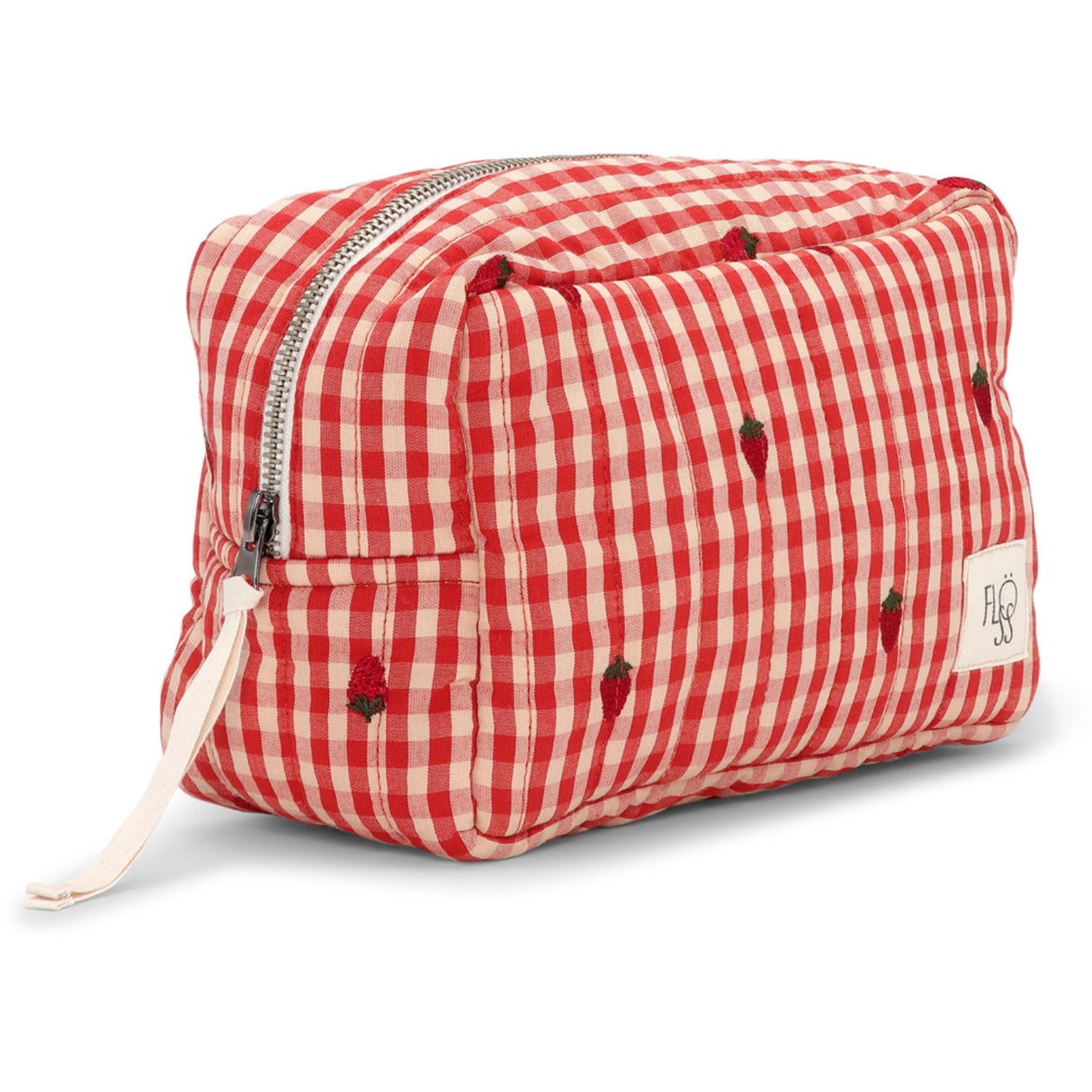 Flöss Berry Gingham Molly Small Toiletry Bag