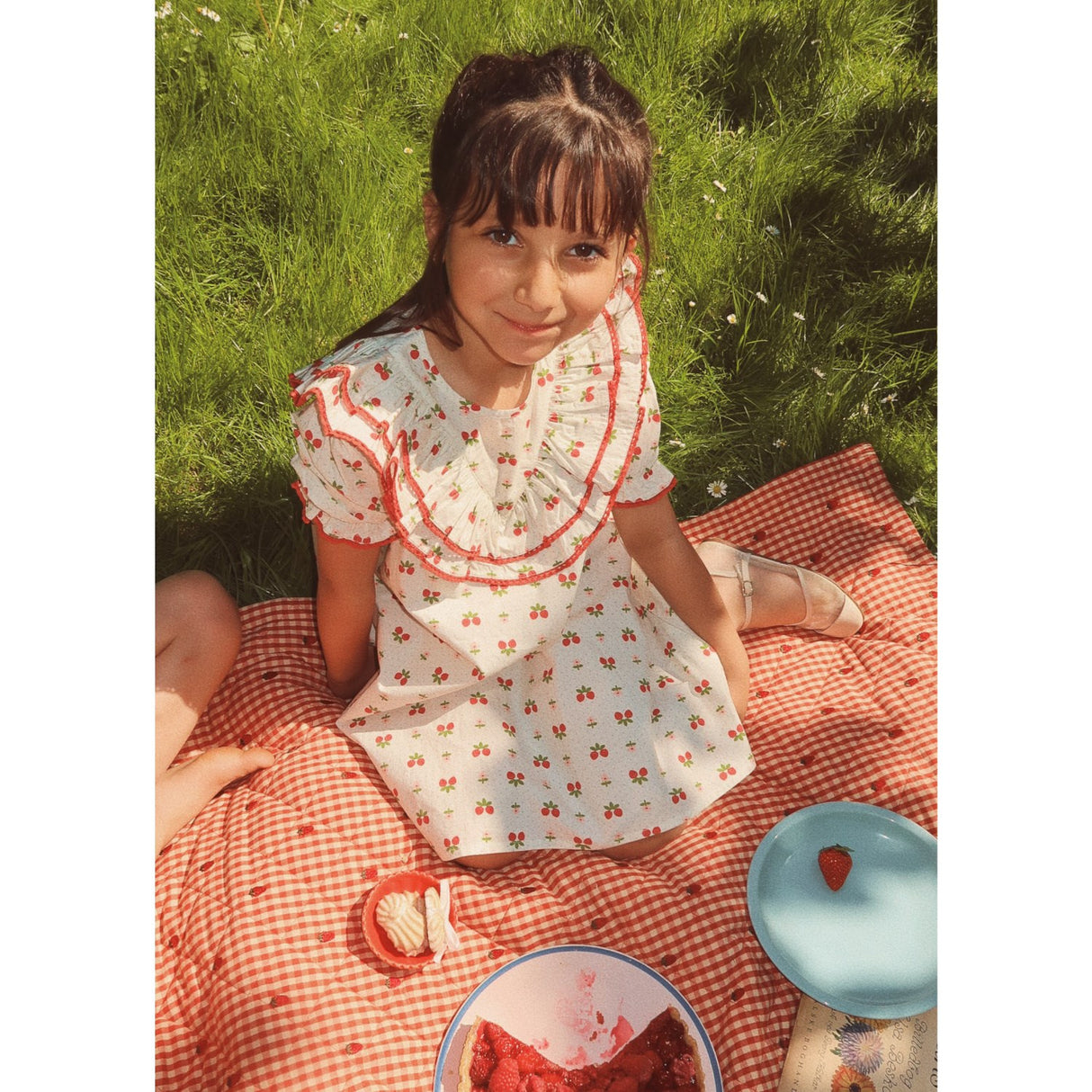 Flöss Soft White Berry Sofia Dress