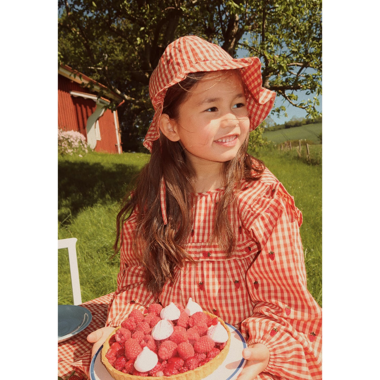 Flöss Berry Gingham Molly Sunhat