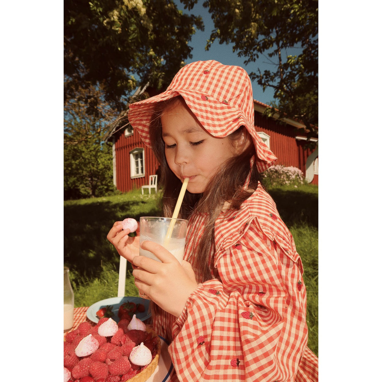 Flöss Berry Gingham Molly Sunhat