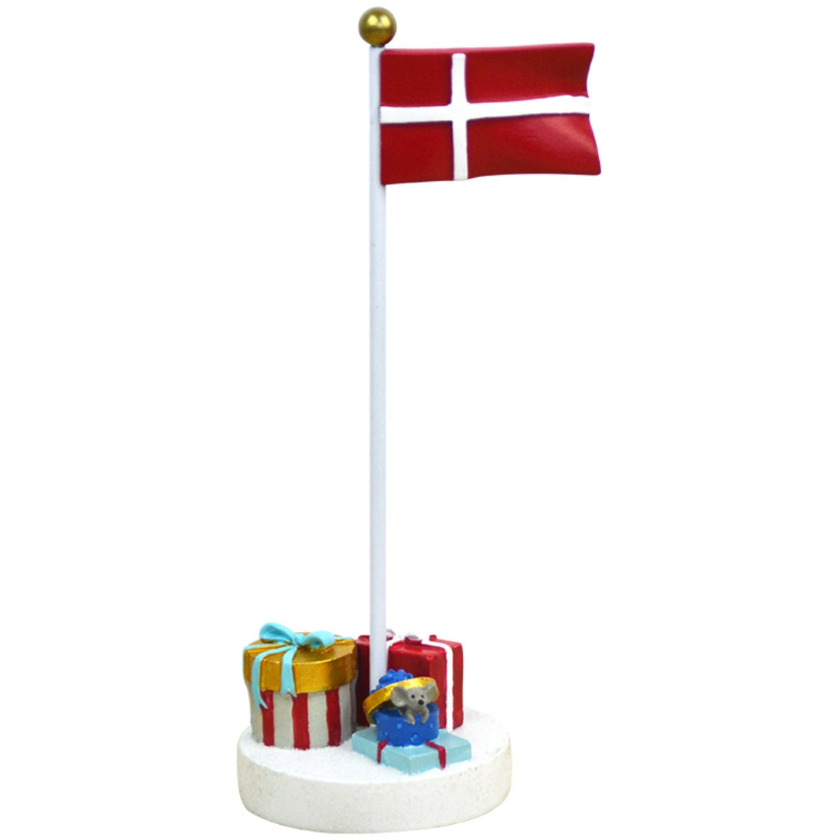 Kids by Friis Table flag with packages in blue and red