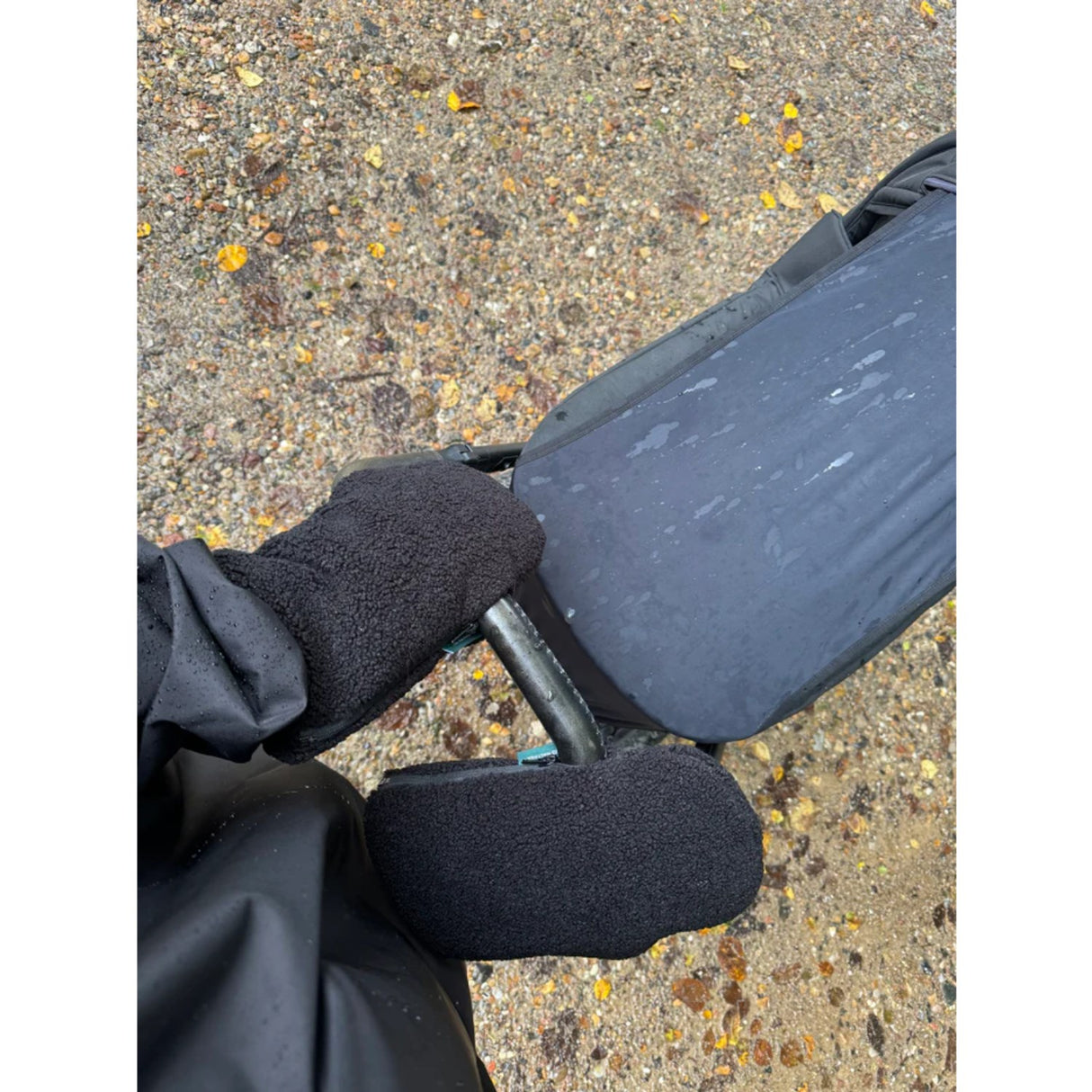 KongWalther Black Teddy Østerbro Stroller Gloves