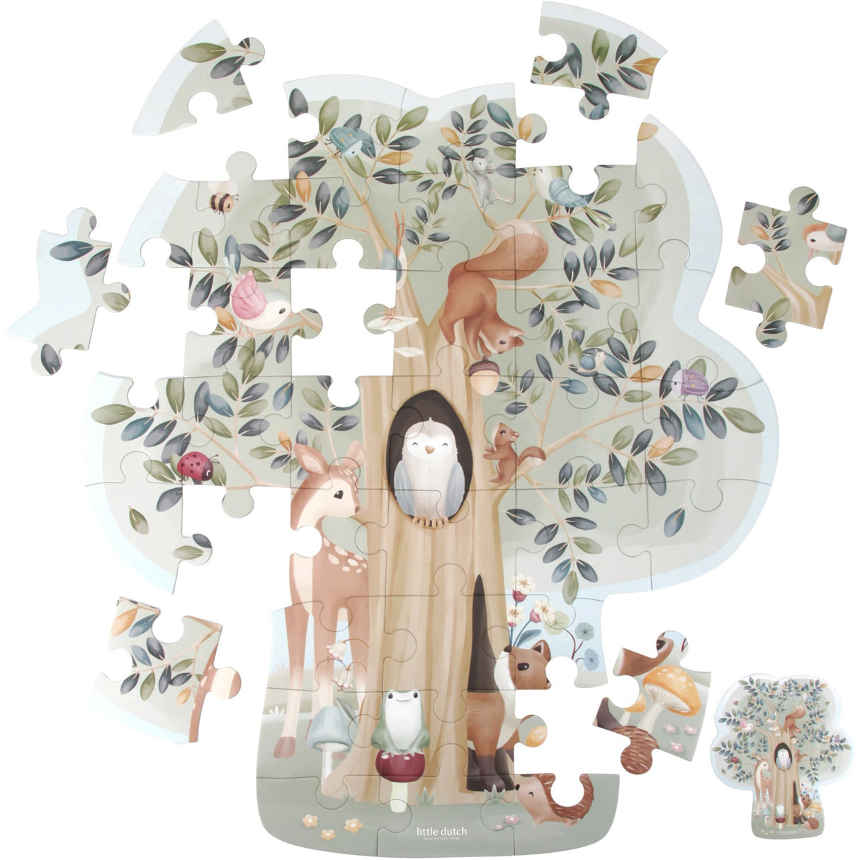 Little Dutch Forest Friends Multi Gulvpuslespil