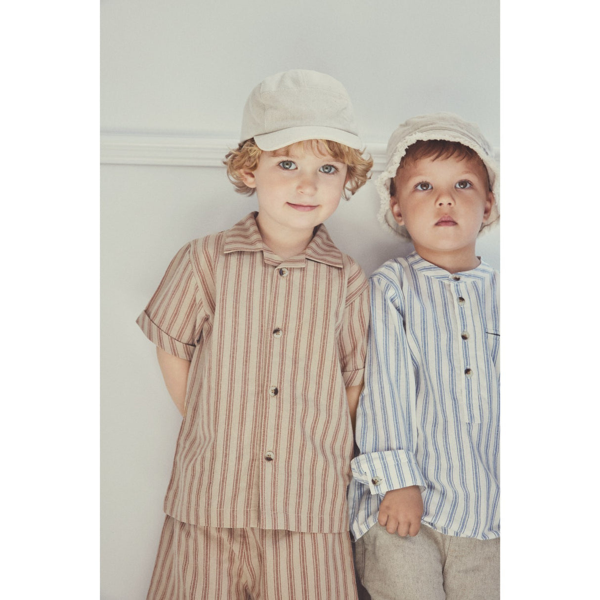 Huttelihut Irish Cream Bucket Hat Linen Denim