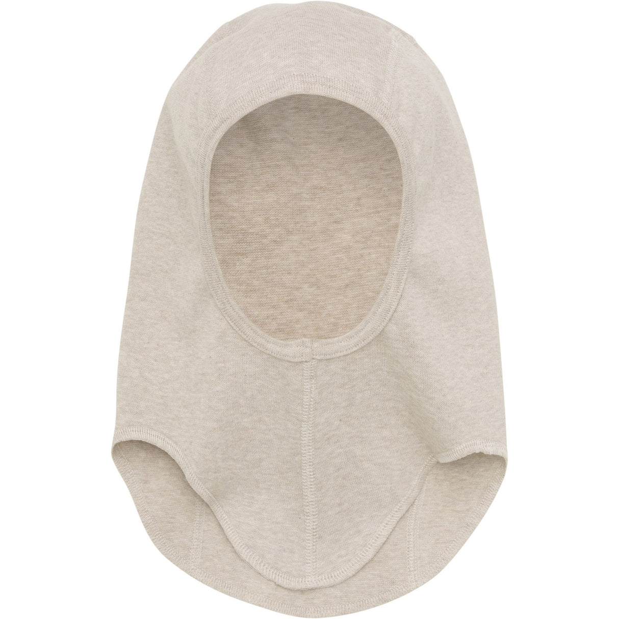 Huttelihut Camel Melange Balaclava Cotton Rib