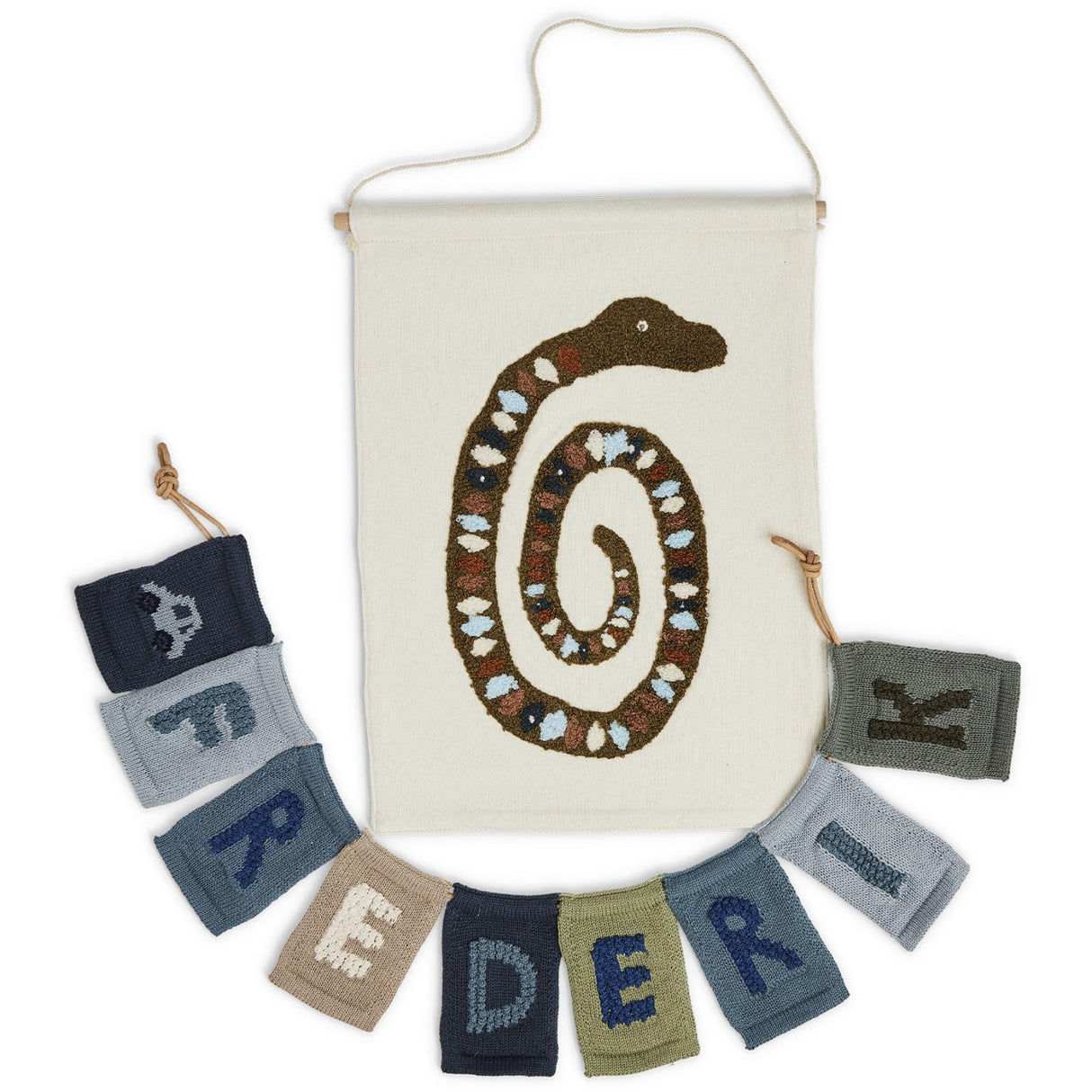 Smallstuff Blå Flag Med Car