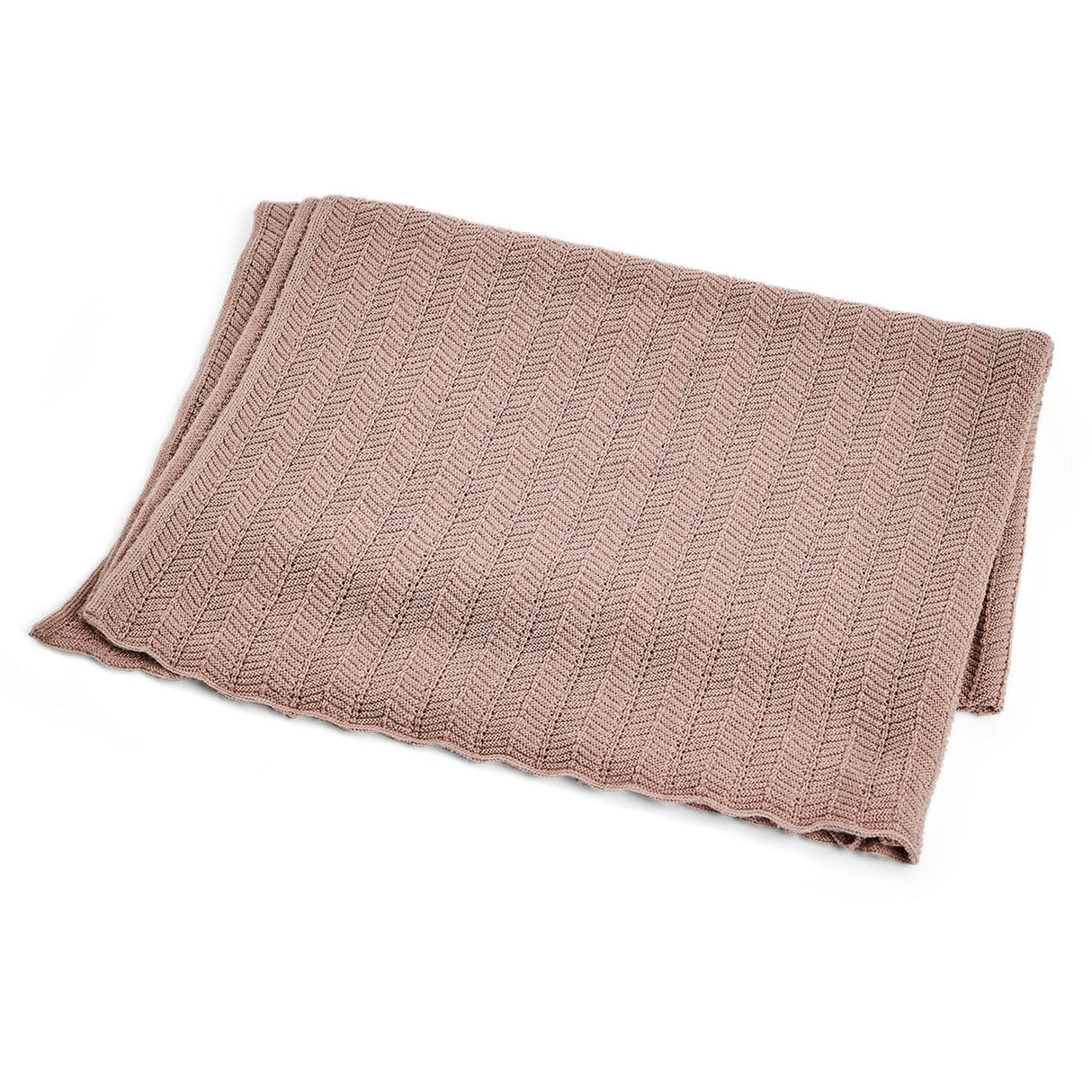 Smallstuff Pudder Baby Blanket Fishbone Knit