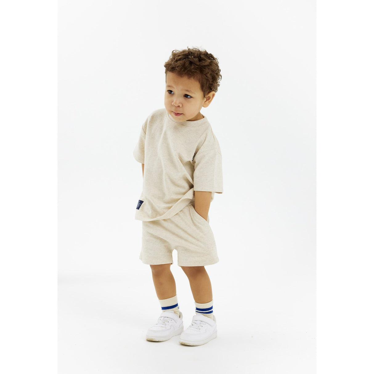THE NEW Siblings Oatmeal Melange Norval Oversize Sweat T-Shirt