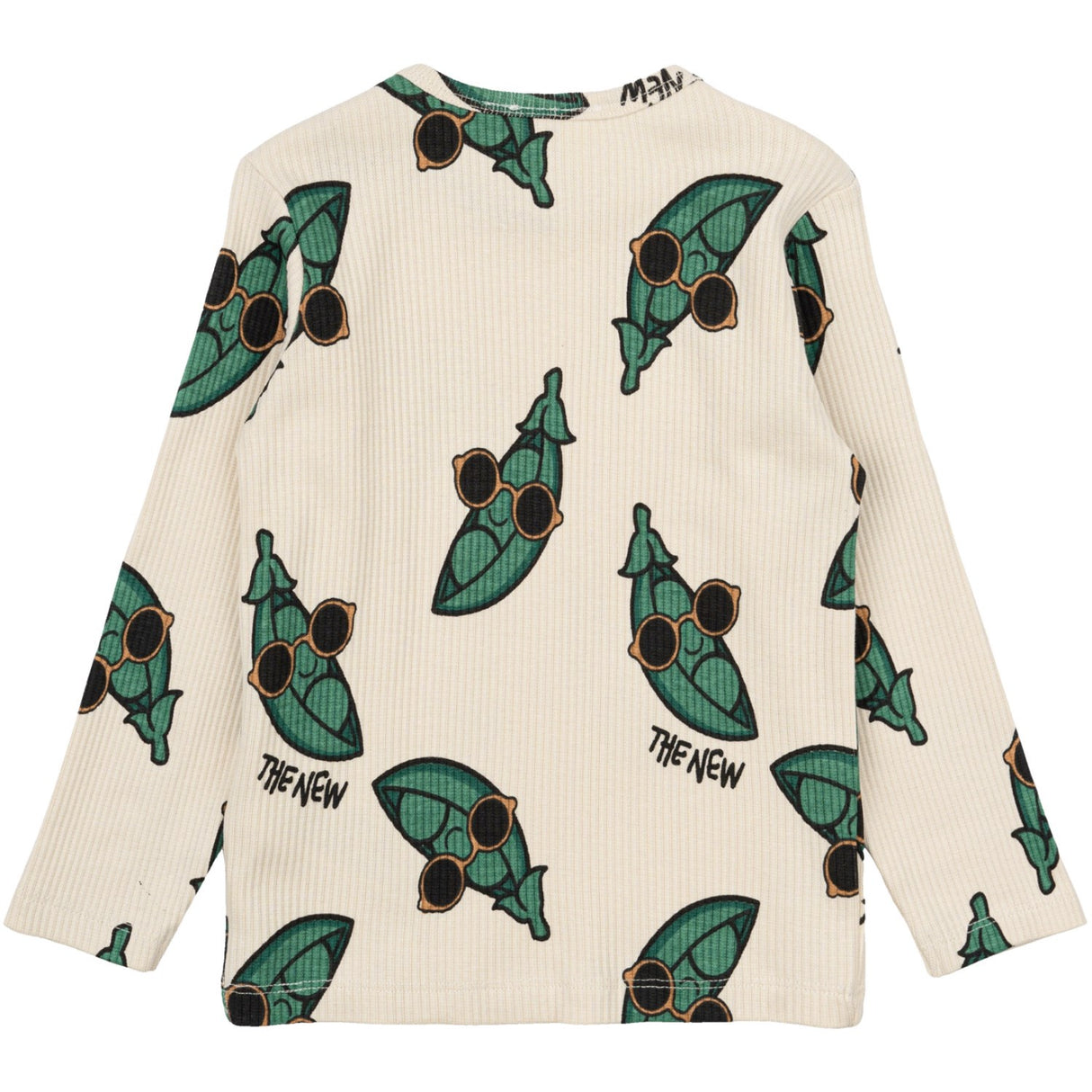 THE NEW Siblings White Swan AOP Nevi Rib Blouse