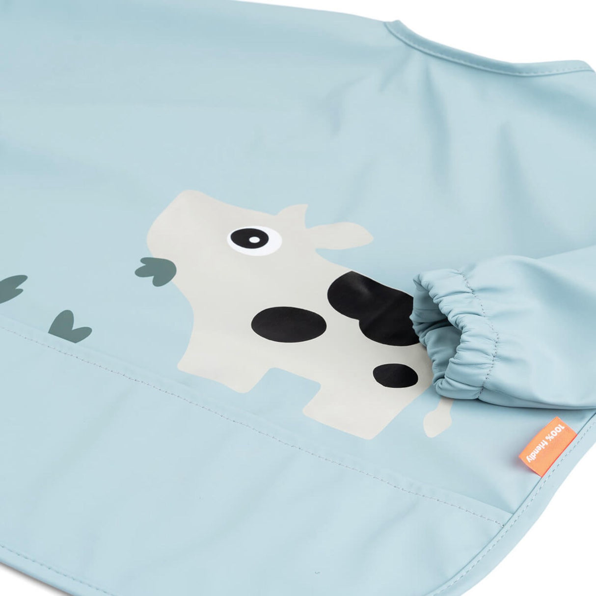 DonebyDeer Blue Bib w/Sleeves & Pocket Tiny farm