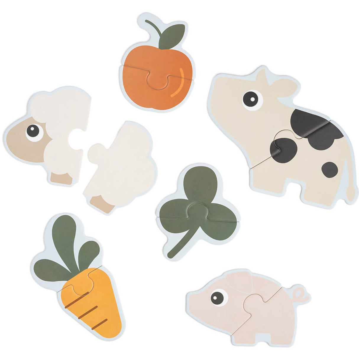 DonebyDeer Color Mix First Jigsaw Puzzle Tiny farm