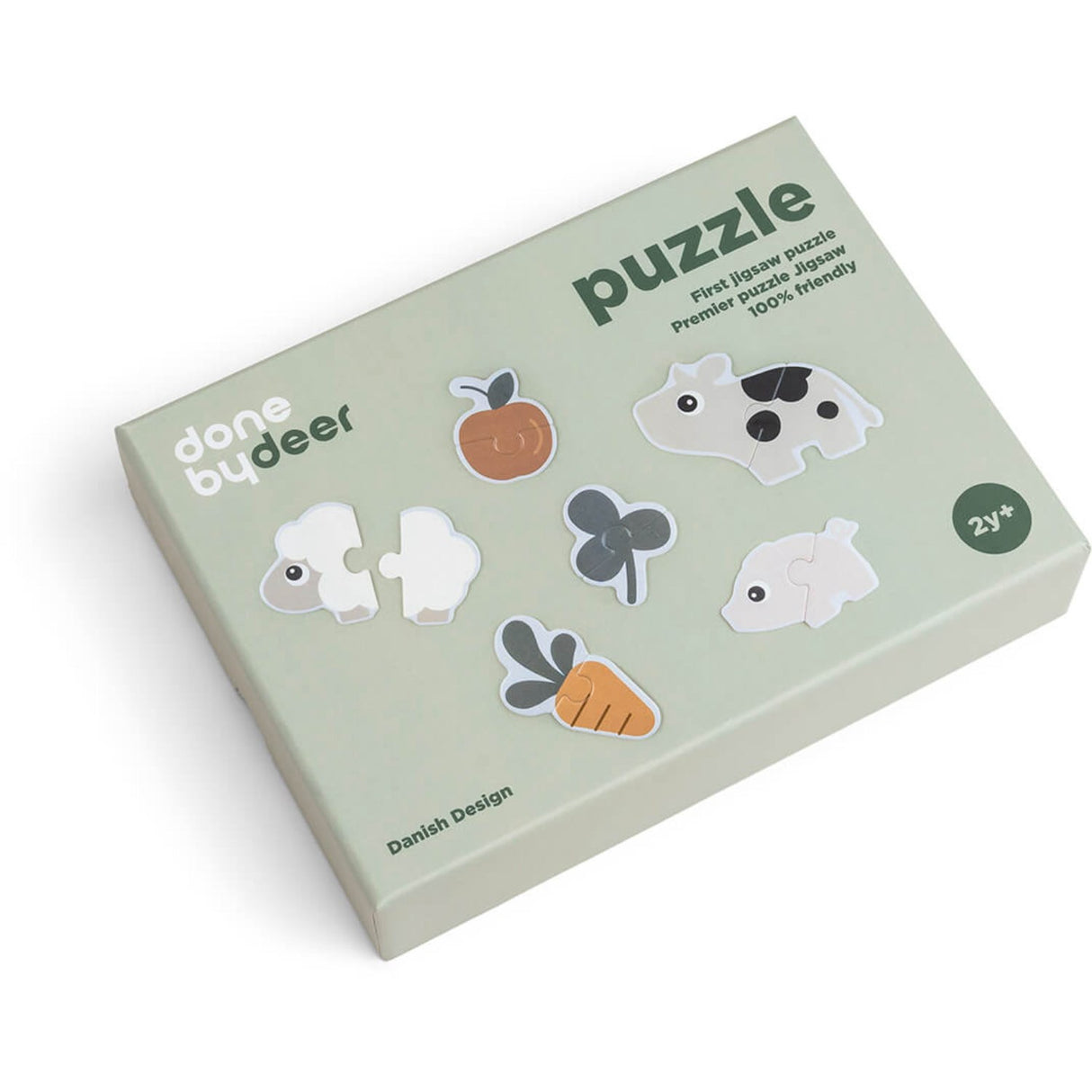 DonebyDeer Color Mix First Jigsaw Puzzle Tiny farm