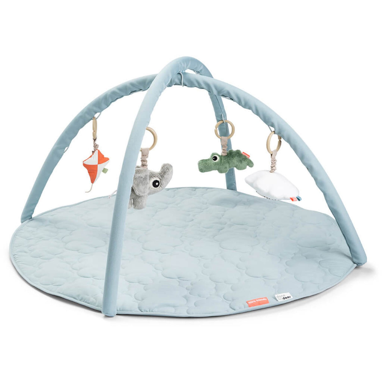 DonebyDeer Blue Activity Play Mat Playground Blue