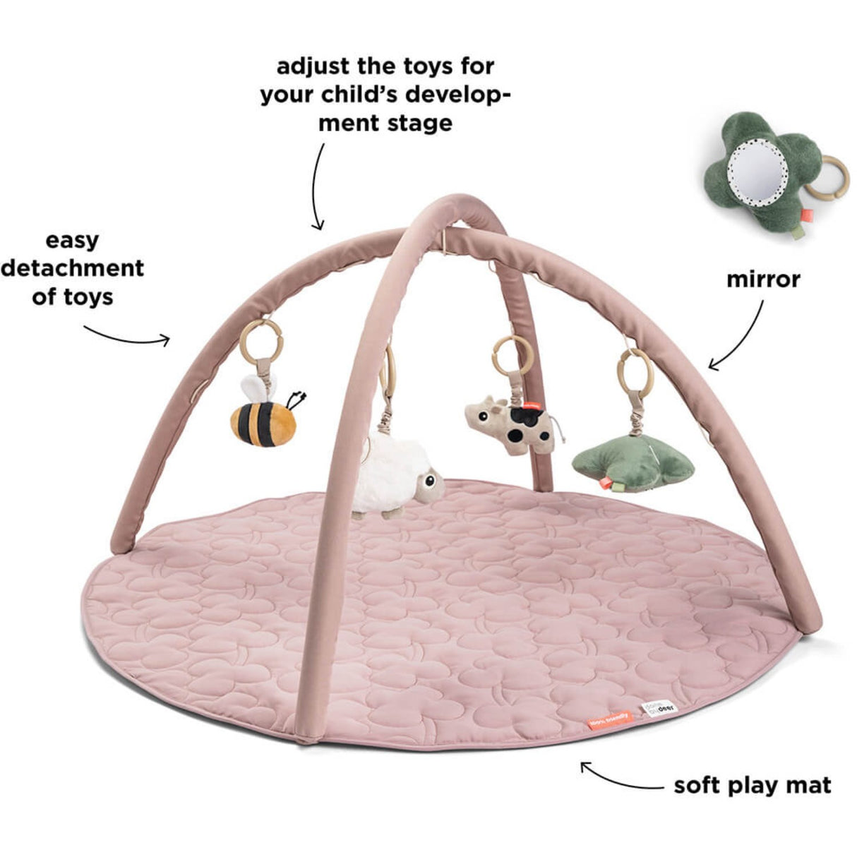 DonebyDeer Powder Activity Play Mat Tiny farm