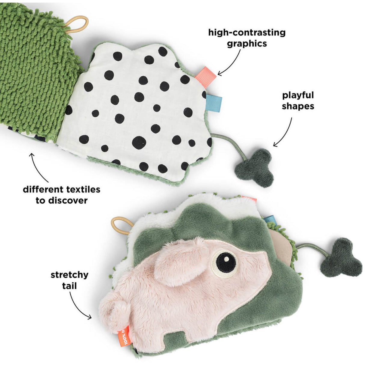 DonebyDeer Colour Mix Sensory Baby Activity Book Tiny farm