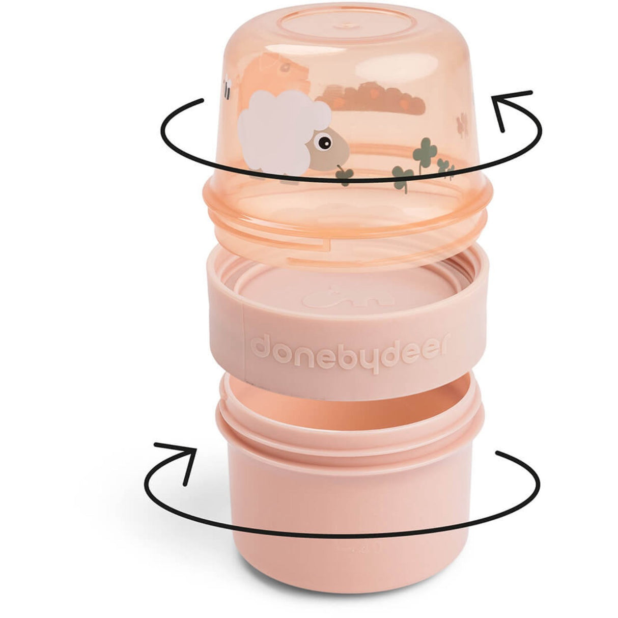 DonebyDeer Powder To go 2-way snack box S Tiny farm