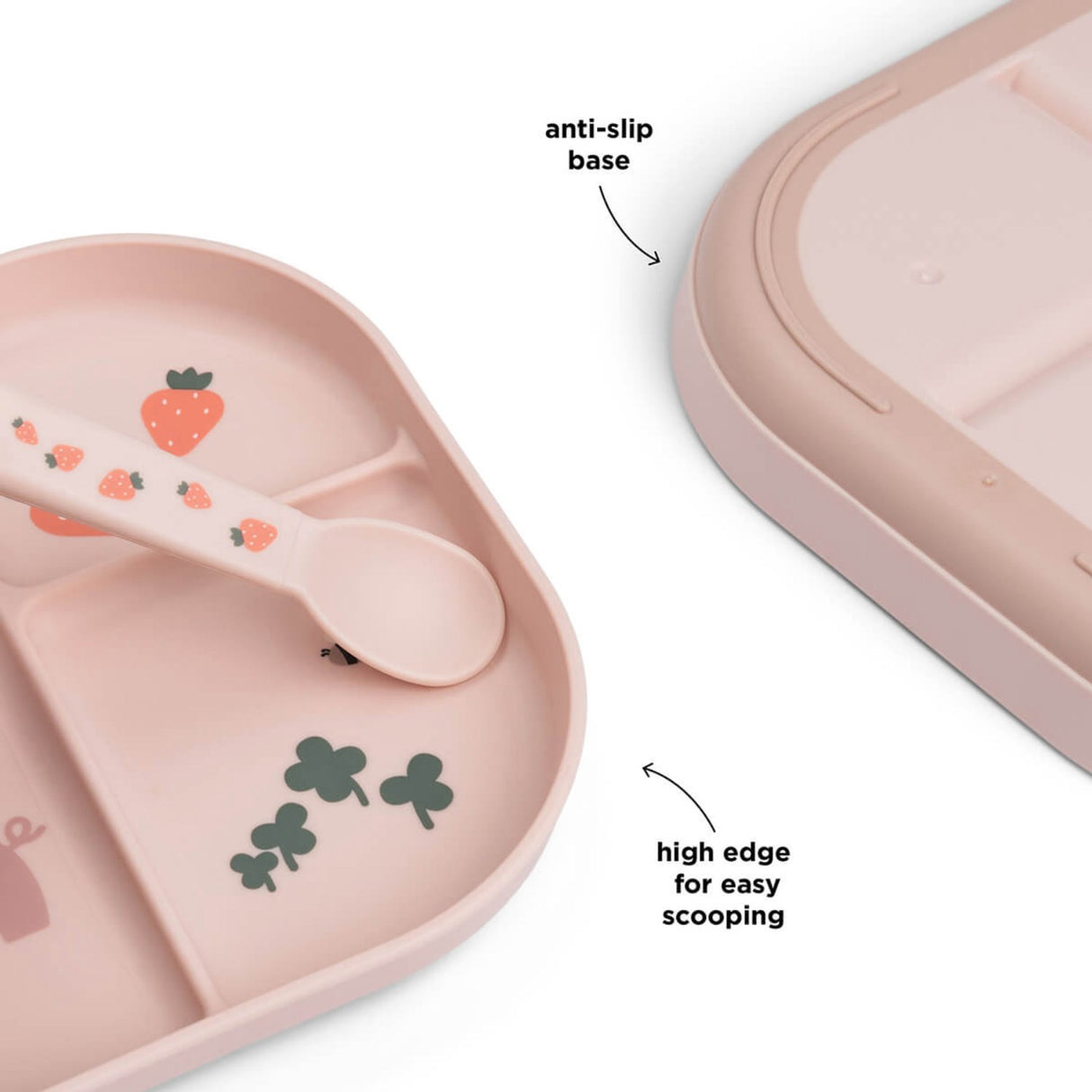DonebyDeer Powder Foodie Divided Plate Tiny farm