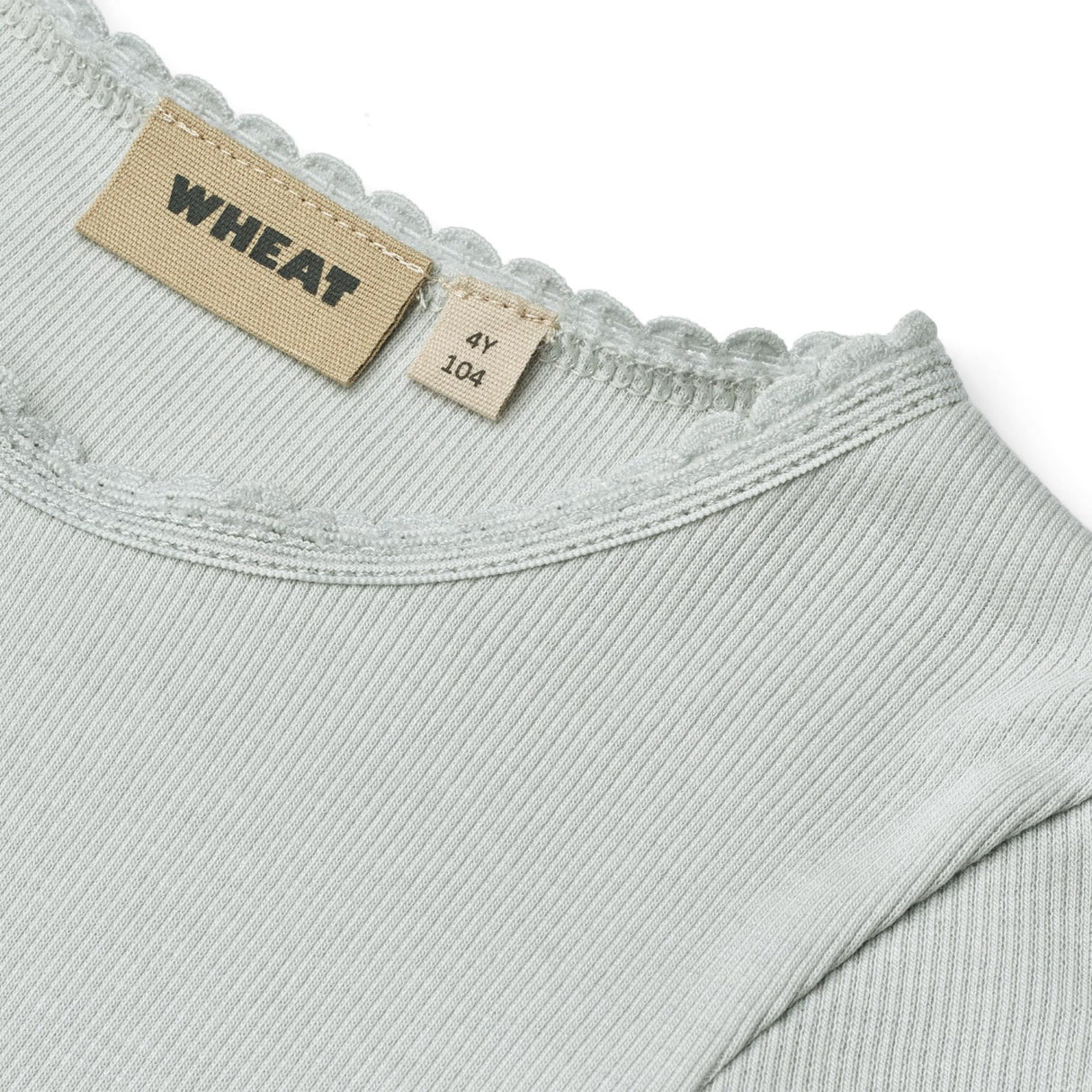 Wheat Soft Blue Rib T-Shirt L/S Reese