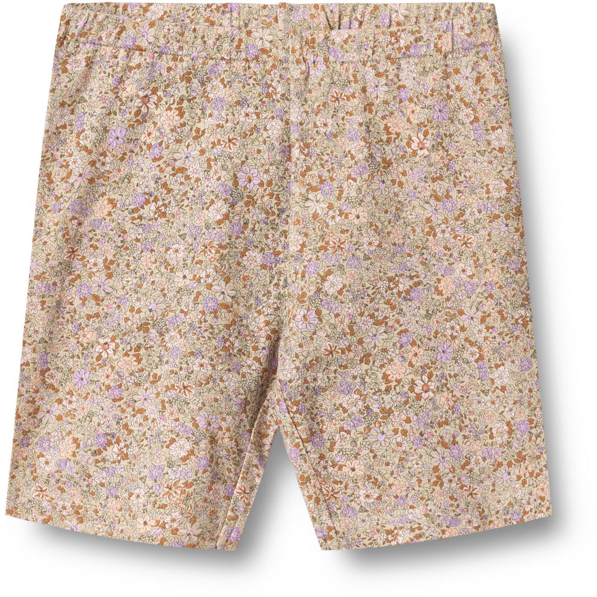Wheat Lilac Flower Meadow Bike Shorts Anne