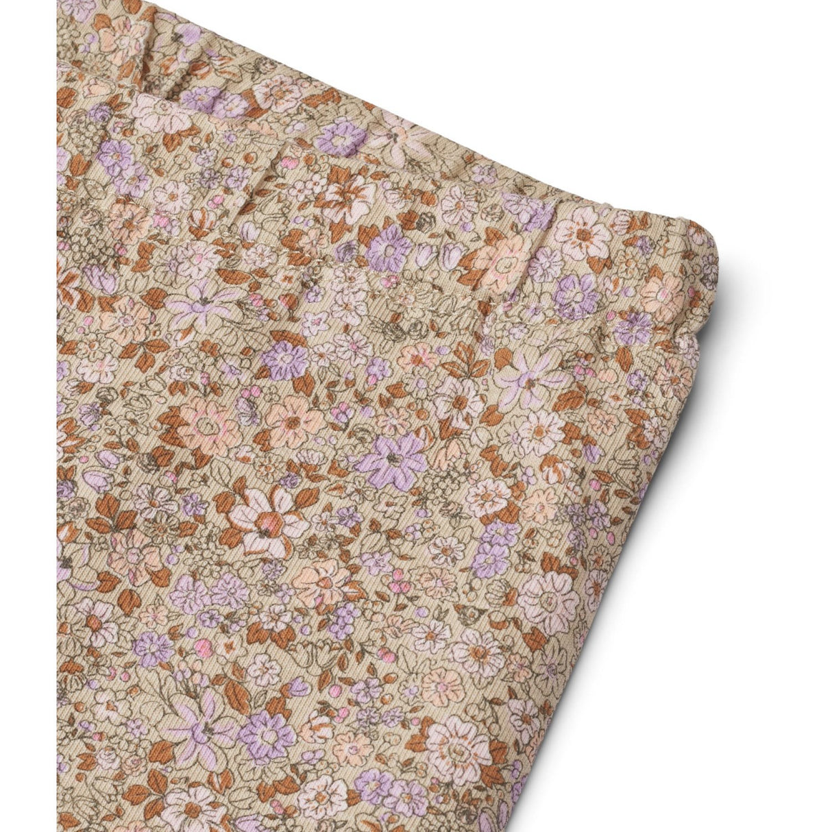 Wheat Lilac Flower Meadow Bike Shorts Anne