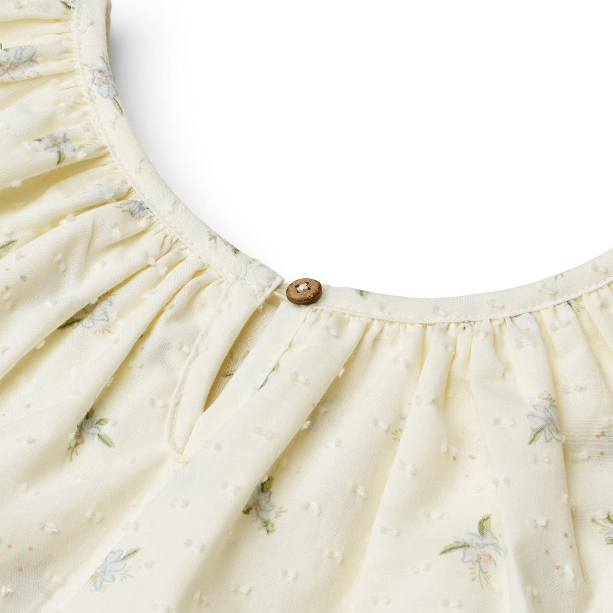 Wheat Blue Flowers Dress Bitten