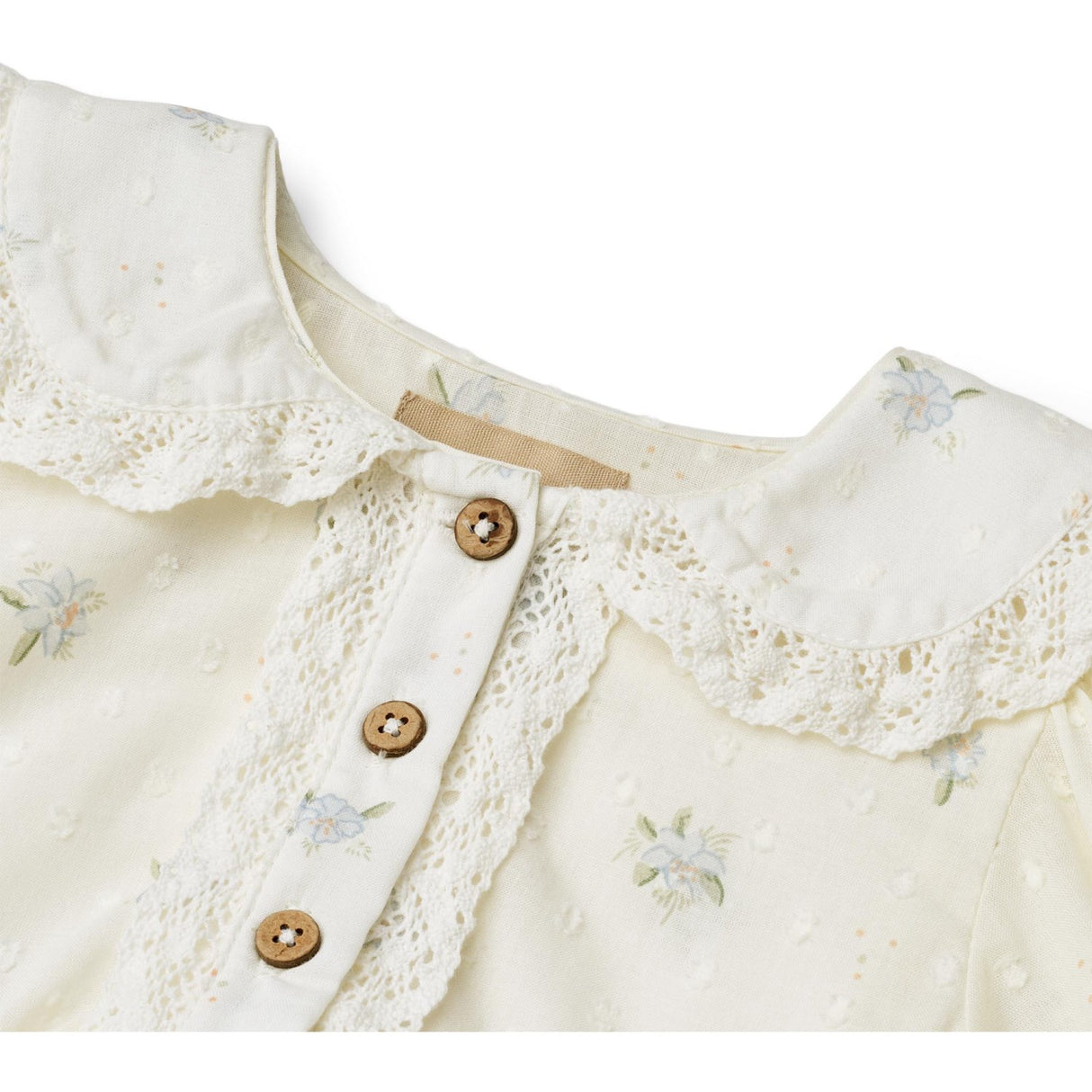 Wheat Blue Flowers Dress S/S Adele