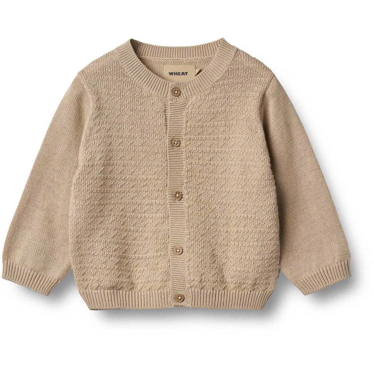 Wheat Soft Sand Knit Cardigan Bjørn