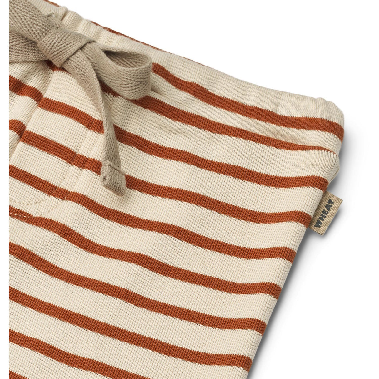 Wheat Warm Caramel Stripe Jersey Pants Manfred