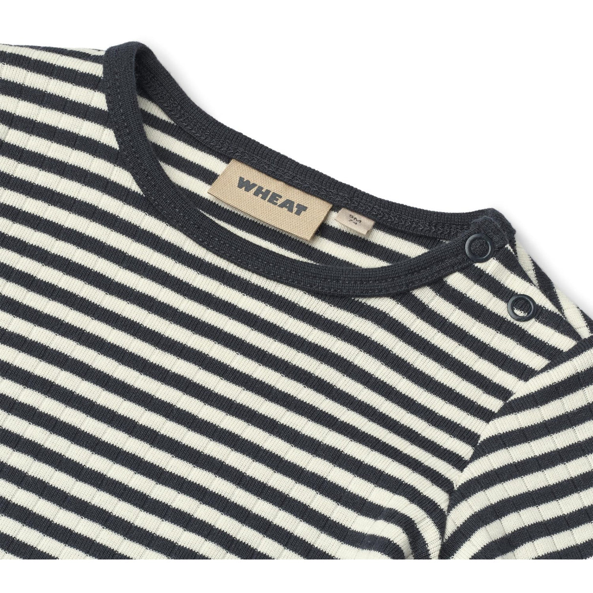Wheat Navy Rib Stripe Body L/S Berti