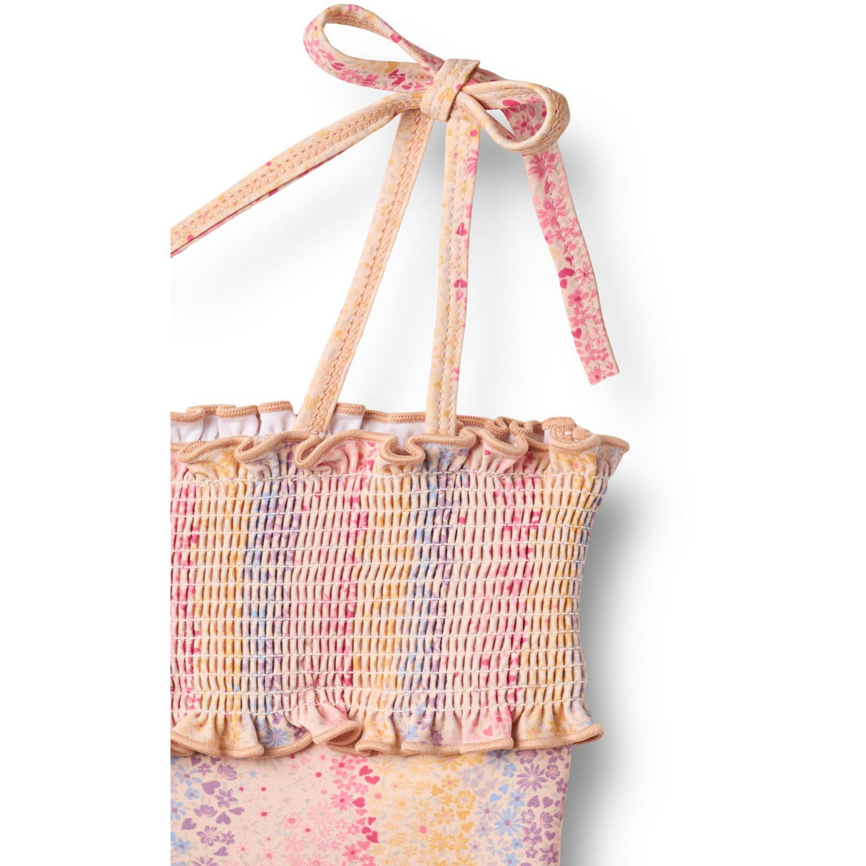 Wheat Multi Rainbow Swimsuit Selma