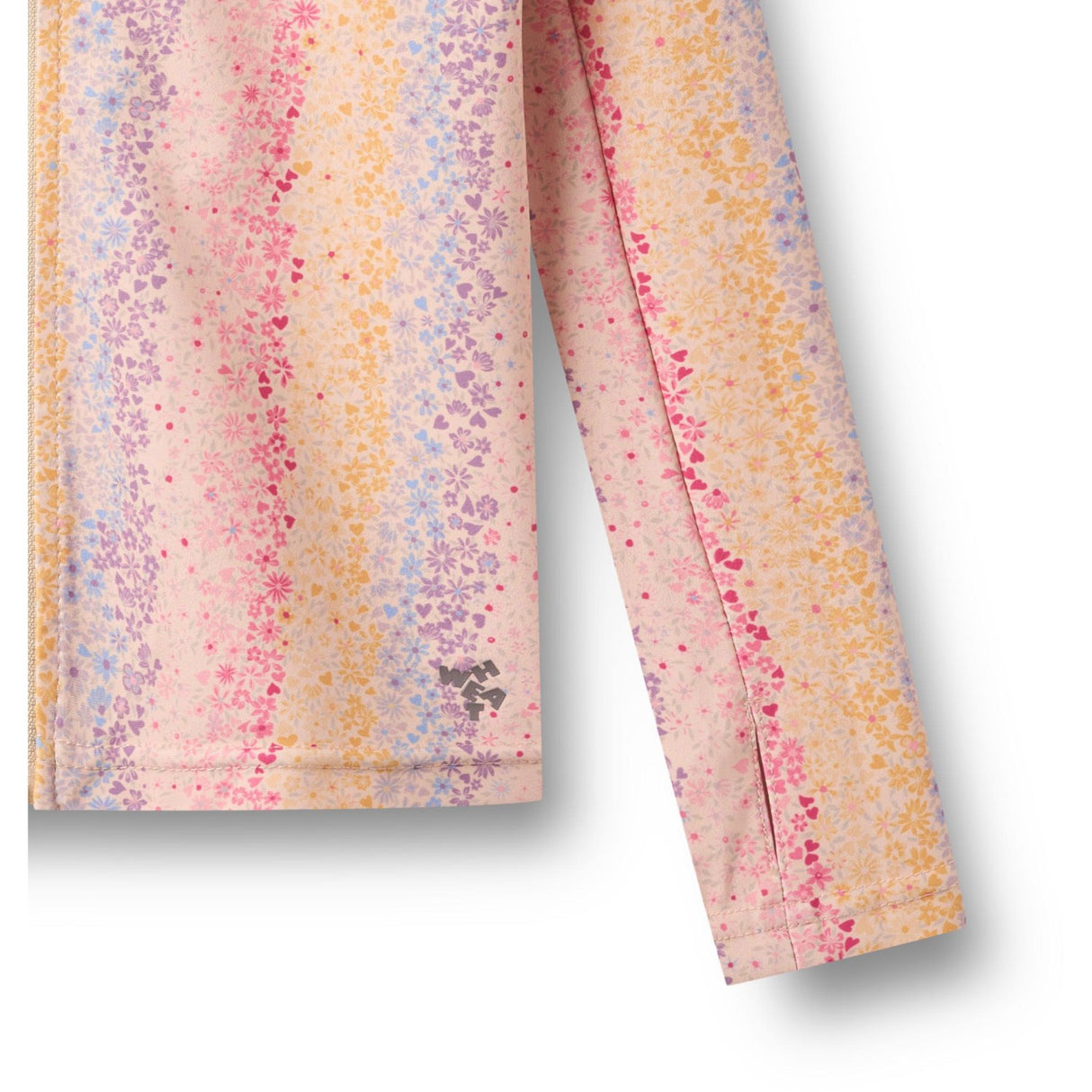 Wheat Multi Rainbow Swim T-Shirt L/S Zip Ada