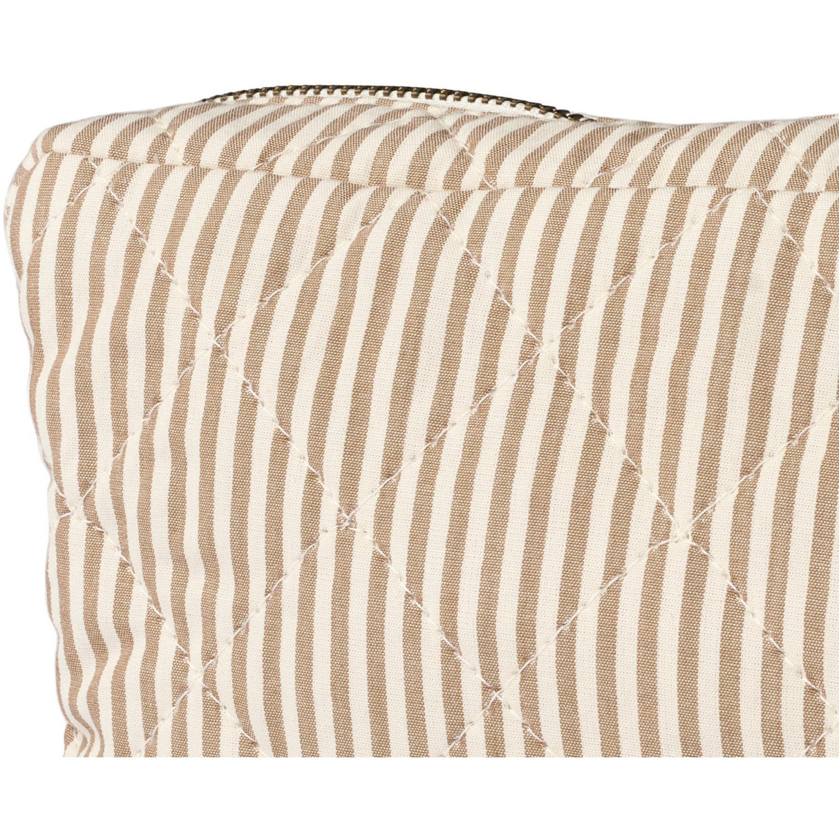 Wheat Cappucino Stripe Wash Bag Small Ziggy