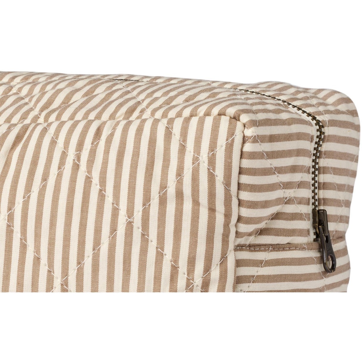 Wheat Cappucino Stripe Wash Bag Large Ziggi