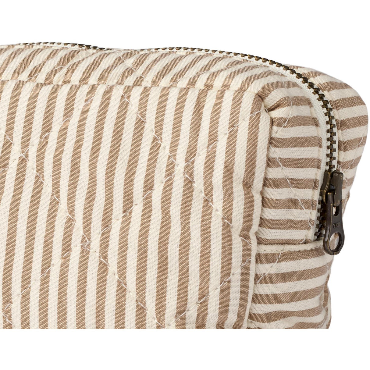Wheat Cappucino Stripe Wash Bag Small Ziggy