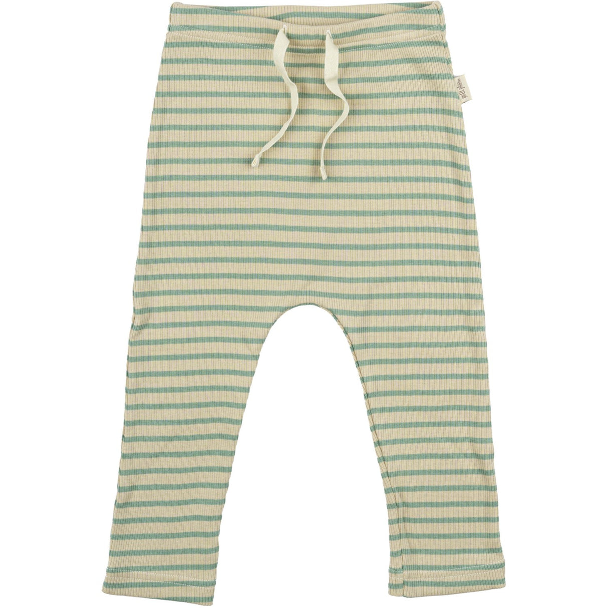 Petit Piao Granite Green/Dark Off White Pants Modal Striped