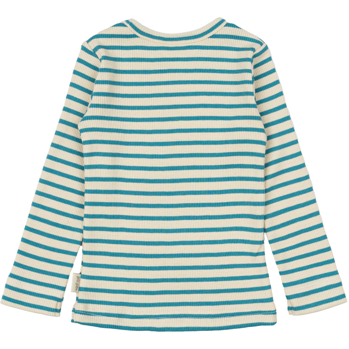 Petit Piao Turquise /Dark Off White Blouse Modal Striped