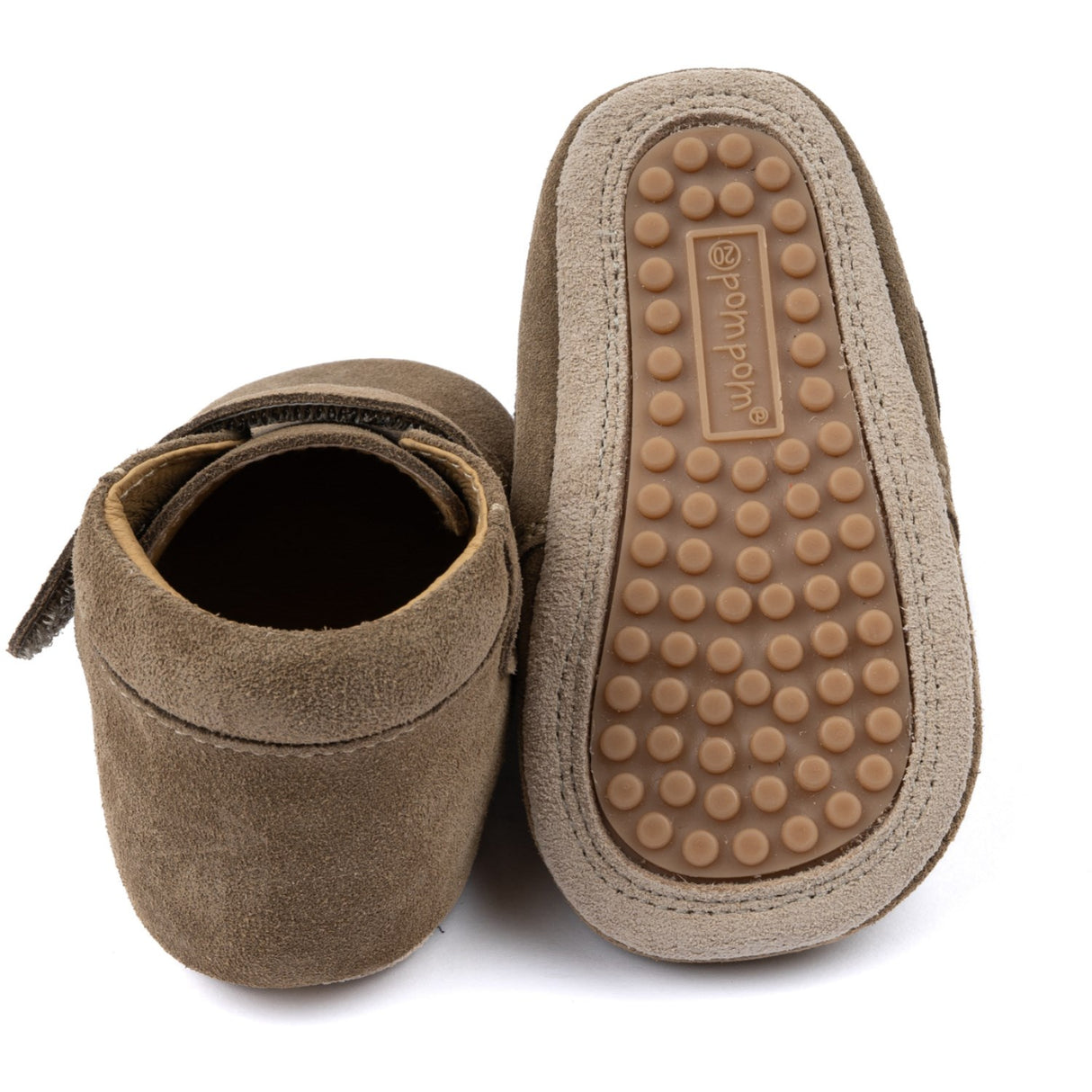 Pom Pom Khaki Suede Beginners™ Shoe Velcro Season