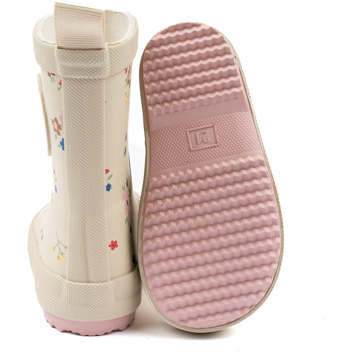 Pom Pom Flower AOP Rubber Boot