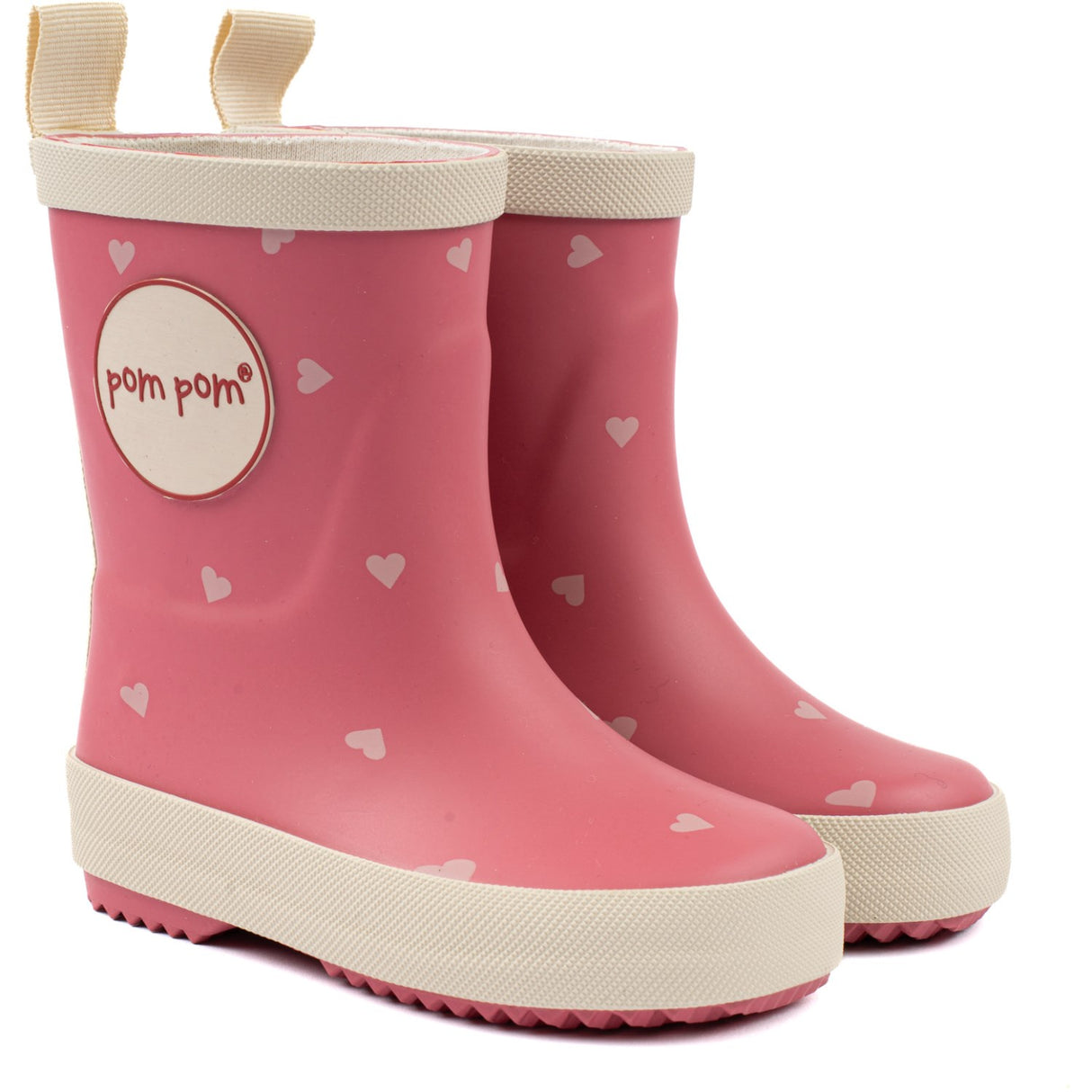 Pom Pom Heart AOP Rubber Boot AOP