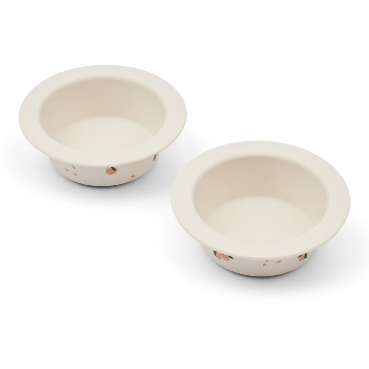 LIEWOOD Peach / Sea Shell Peony Printed Suction Bowl 2-Pack