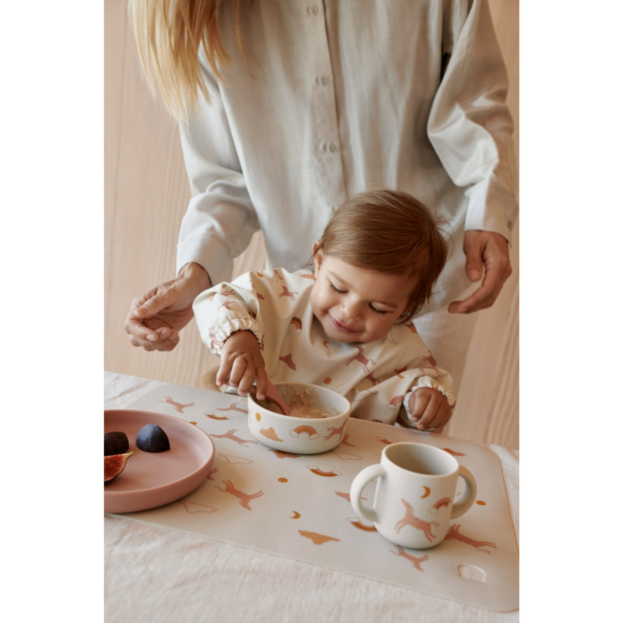 LIEWOOD Dream / Ecru Vivi Printed Tableware Set