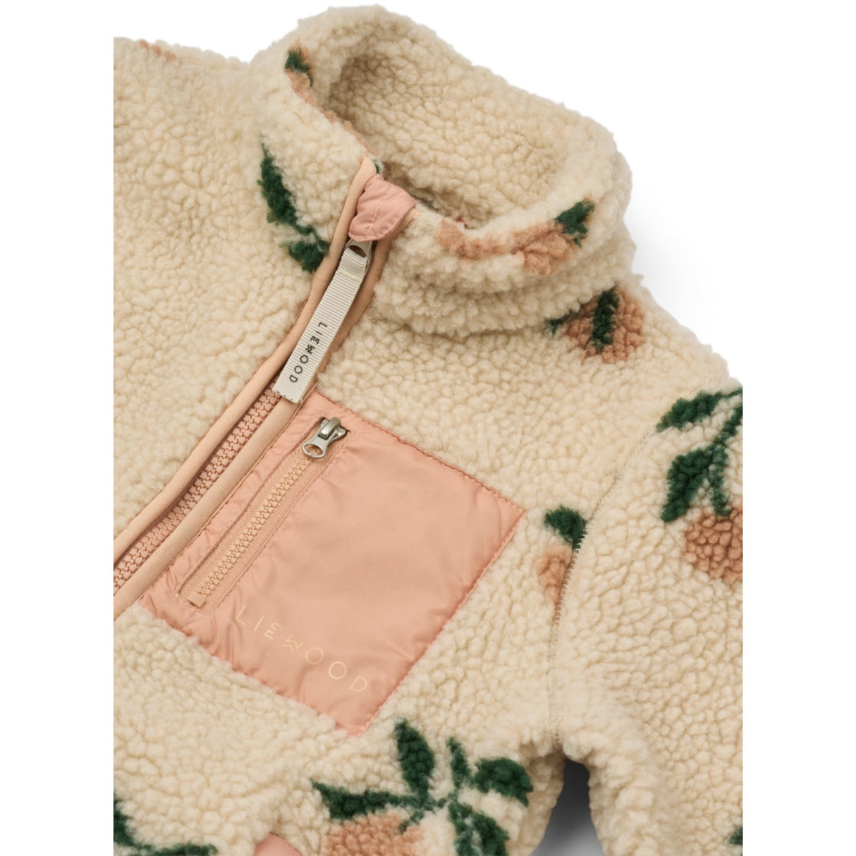 LIEWOOD Peach / Sea Shell Nolan Pile Jacket